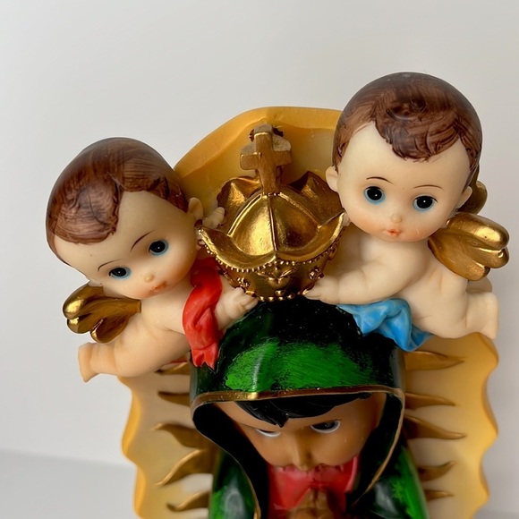 Our Lady Of Guadalupe Baby Face Statue Virgin Mary Catholic Virgen De Guadalupe - Picture 11 of 11